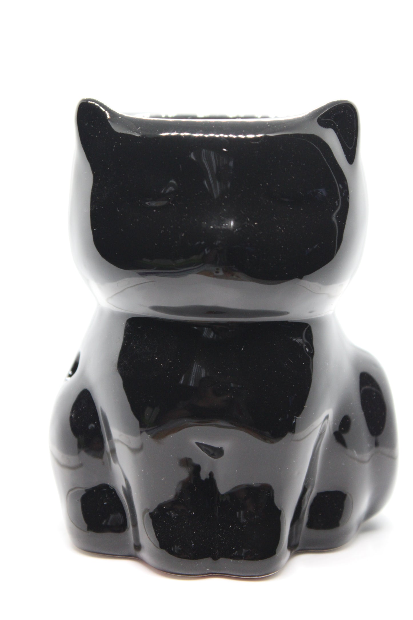 Black cat shaped burner