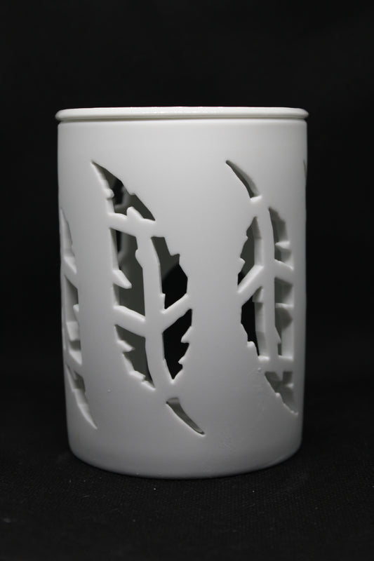 White feather Cut Out Burner