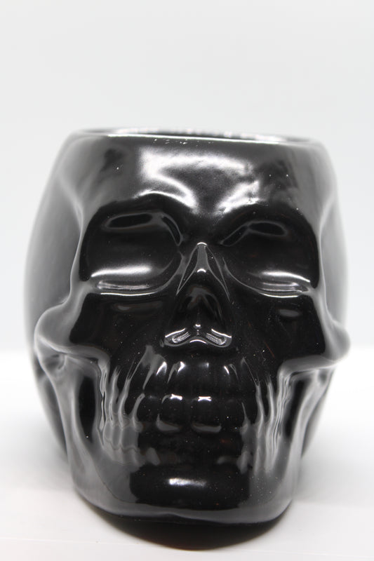 black skull wax melt burner