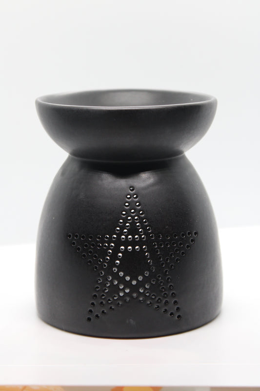 Black Pentagram Cut Out Burner