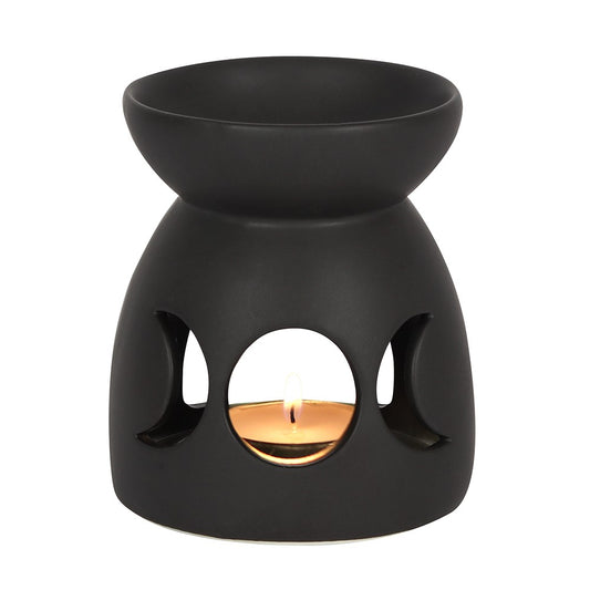 triple moon cutout wax melt burner